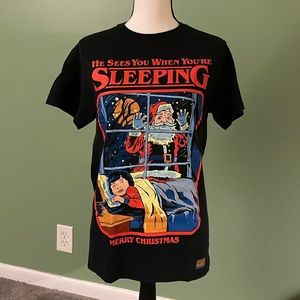 Black graphic tee. Unisex.